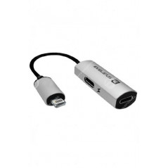 Adattatore da fulmine a fulmine x2 Evelatus (V02 SLV)