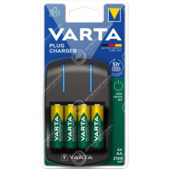 Varta Universal Charger Plug Chargeur avec 4 x AA 57647 101 451