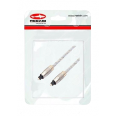 Câble Audio Optique Reekin Toslink - 5M SLIM Argent/Or