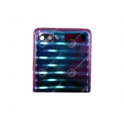 Back Cover Haut avec Lentille Caméra Arrière Samsung Galaxy Z Flip Violet Service Pack