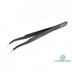 Pince antistatique de précision courbée