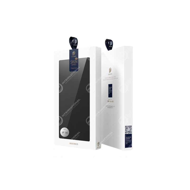 Etui Portefeuille iPhone 14 Dux Ducis Skin Pro Noir