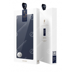 Etui Portefeuille iPhone 14 Dux Ducis Skin Pro Bleu