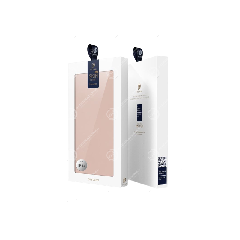 Etui Portefeuille iPhone 14 Dux Ducis Skin Pro Rose