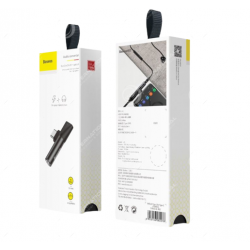 Adaptateur Audio USB-C vers USB-C et Prise Jack 3.5mm Baseus Noir (L41)