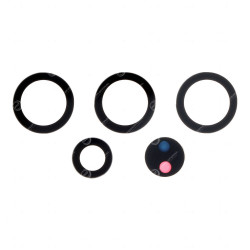 Vitre Lentille Caméra Arrière Samsung Galaxy S22 Ultra 5G Noir (5pcs)