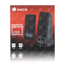 PC-Lautsprecher 2.0-RMS 2W mit Ein/Aus- und Lautstärketasten NGS SB150 Schwarz