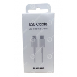 Câble Type-C vers Type-C 1M Original Samsung Blanc (EP-DA705BWE)