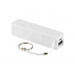 Batteria esterna 2600mAh Power Bank Bianco