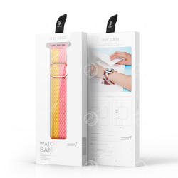 Bracelet Apple Watch 38 / 40 / 41mm Dux Ducis Mixte Rose et Jaune