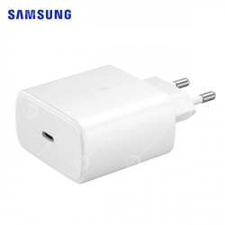 Adaptateur Secteur Original Samsung Charge Rapide 45W Type-C Blanc (TA845EBE)