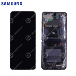 Écran Samsung Galaxy Z Flip 5G (Sans Caméra) (SM-F707) Noir Service Pack