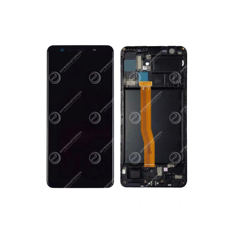 Écran Oled Samsung A7 2018 Noir Avec Châssis