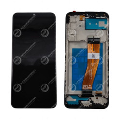 Schwarzer TFT-Bildschirm mit Rahmen Samsung A02S  (Version Non Eu)