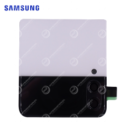 Back Cover Top mit Linse Rückkamera Samsung Galaxy Z Flip 3 Weiß und Schwarz Service Pack