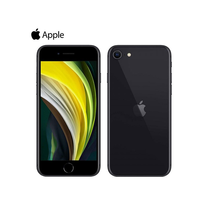 Téléphone iPhone SE 2020 64Go Noir Grade Z (back cover fissuré)