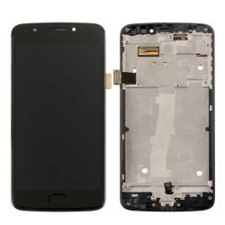 Display LCD Motorola Moto E con frame - Nero