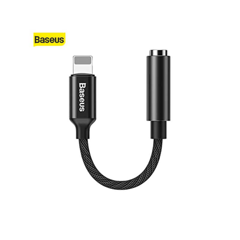Adaptateur Noir Baseus L3 Lightning vers Mini Jack 3.5 (CALL3-01)