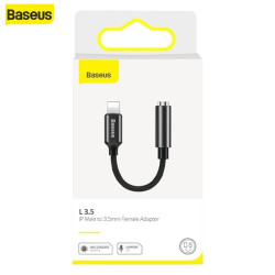 Adaptateur Noir Baseus L3 Lightning vers Mini Jack 3.5 (CALL3-01)