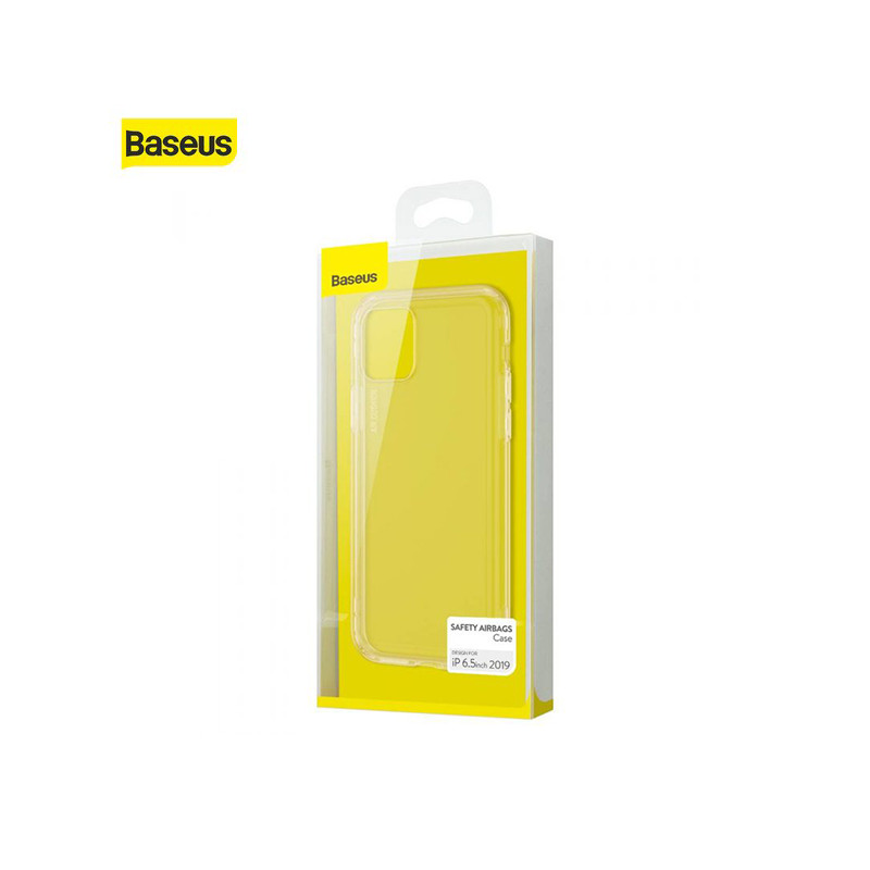 Coque Baseus Safety Airbags iPhone 11 Pro Max  Transparente Or (ARAPIPH65S-SF0V)