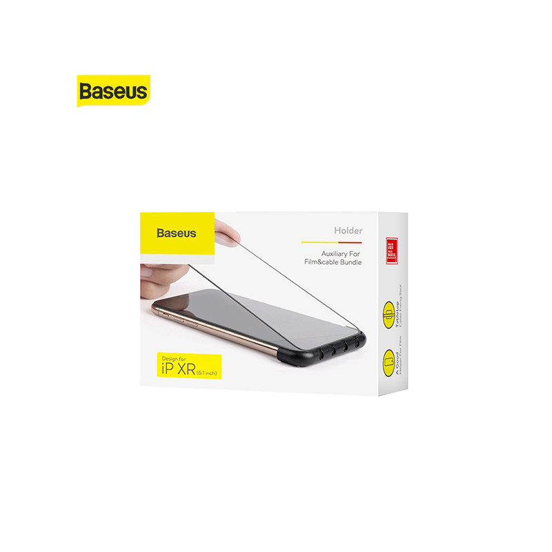 Fixation de Câbles Baseus Fixing Magic pour iPhone XR (6.1") Noir (ACAPIPH61-A01)