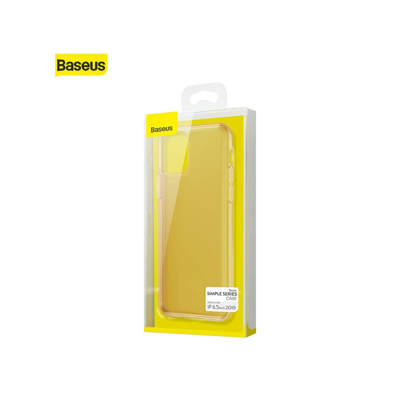Coque Transparente Or Baseus Simplicity Series iPhone 11 Pro Max (ARAPIPH65S-0V)