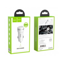 Chargeur Voiture Blanc Hoco Z27A Simple port QC3.0