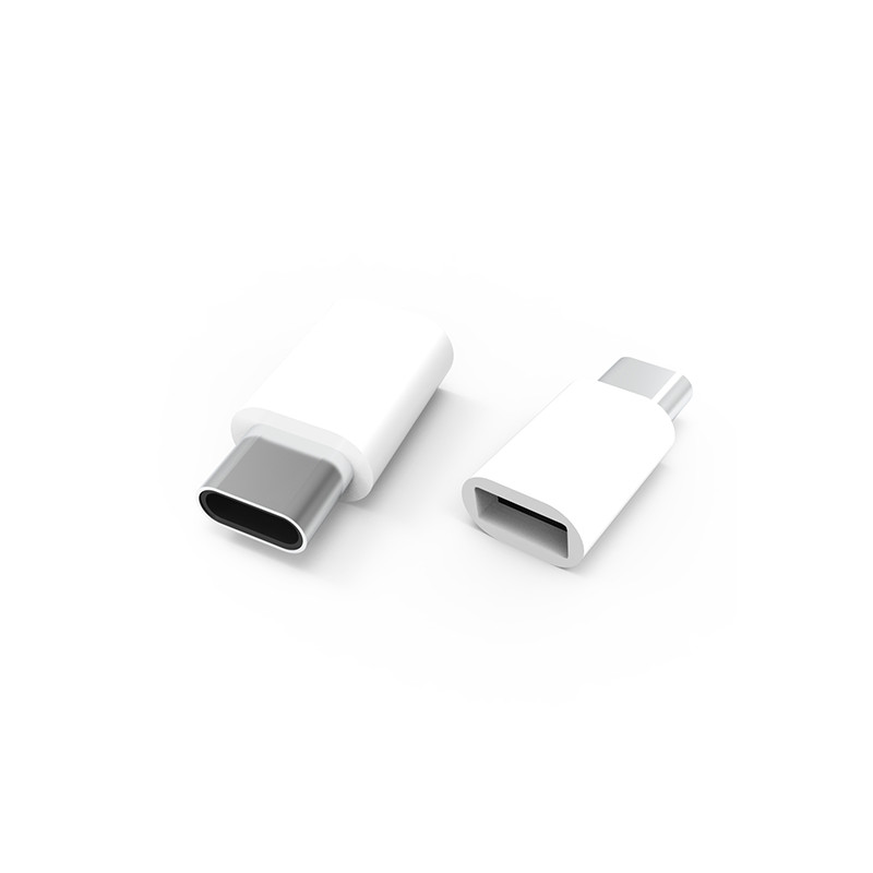 Adaptateur micro USB type C Blanc