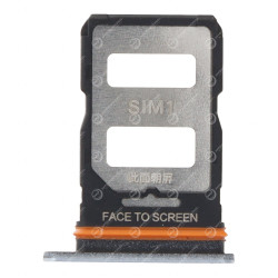 Tiroir Double Sim Xiaomi 12T/12T Pro Argent