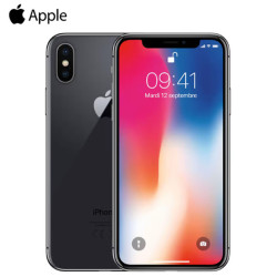 Téléphone iPhone X 64Go Noir Grade Z (ne prend pas les réseaux)