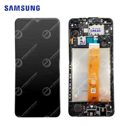 Pantalla Samsung Galaxy A12 Negro Service Pack
