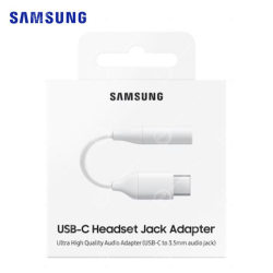 Adaptateur Samsung USB-C vers Jack 3,5mm Blanc