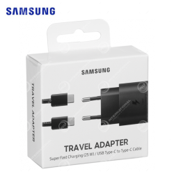 Caricabatterie Samsung 25W USB-C + cavo USB-C nero 1M