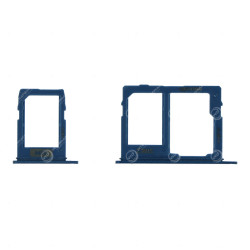 Vassoio SIM (Dual) + Tiroir SD Samsung Galaxy A6 2018/A6 Plus 2018 Azzurro