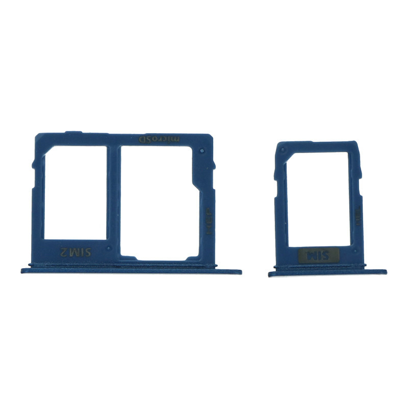 Tiroir Double Sim Samsung Galaxy A6 Plus 2018/A6 2018 Bleu