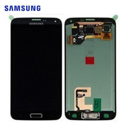 Display Samsung S5 Schwarz (SMG-900F) -Service Pack