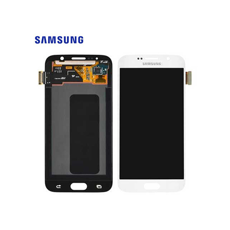 Ecran Samsung Galaxy S6 (SM-G920F) Blanc Service Pack