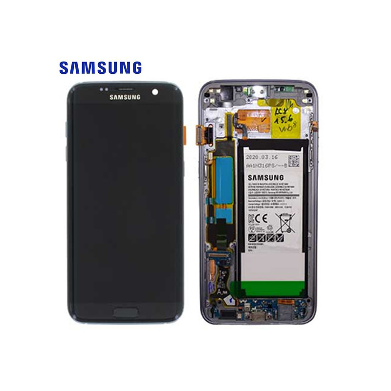 Ecran Samsung Galaxy S7 Edge 2016 (SM-G935A) Noir Complet Service Pack