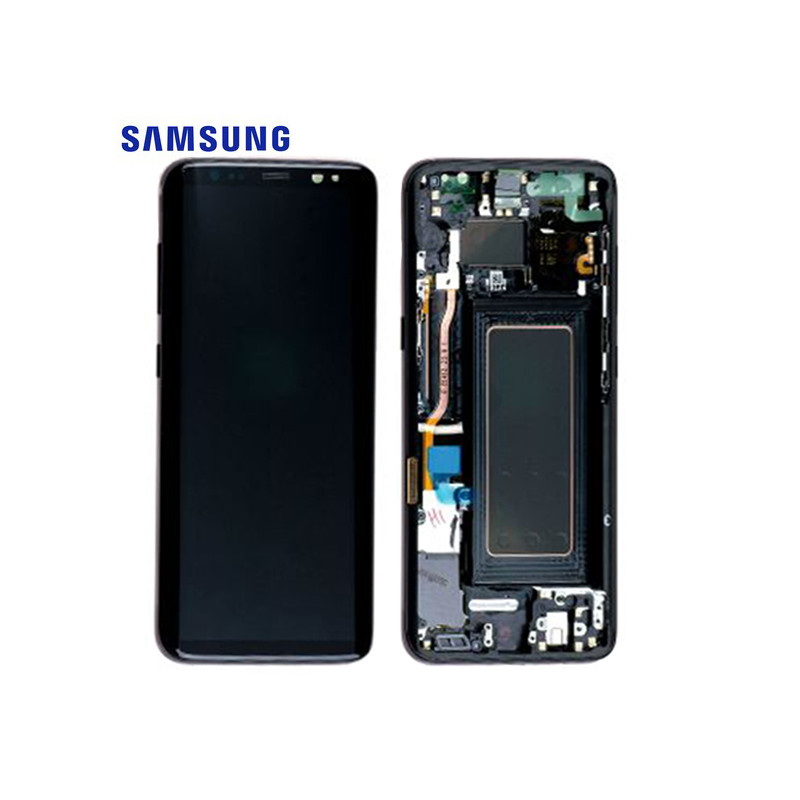 Ecran Samsung Galaxy S8 - Noir Carbone (Service Pack)