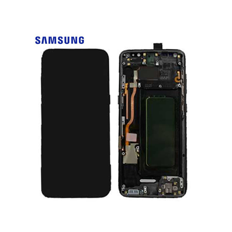 Ecran Samsung Galaxy S8 Noir Avec Châssis (Reconditionné)