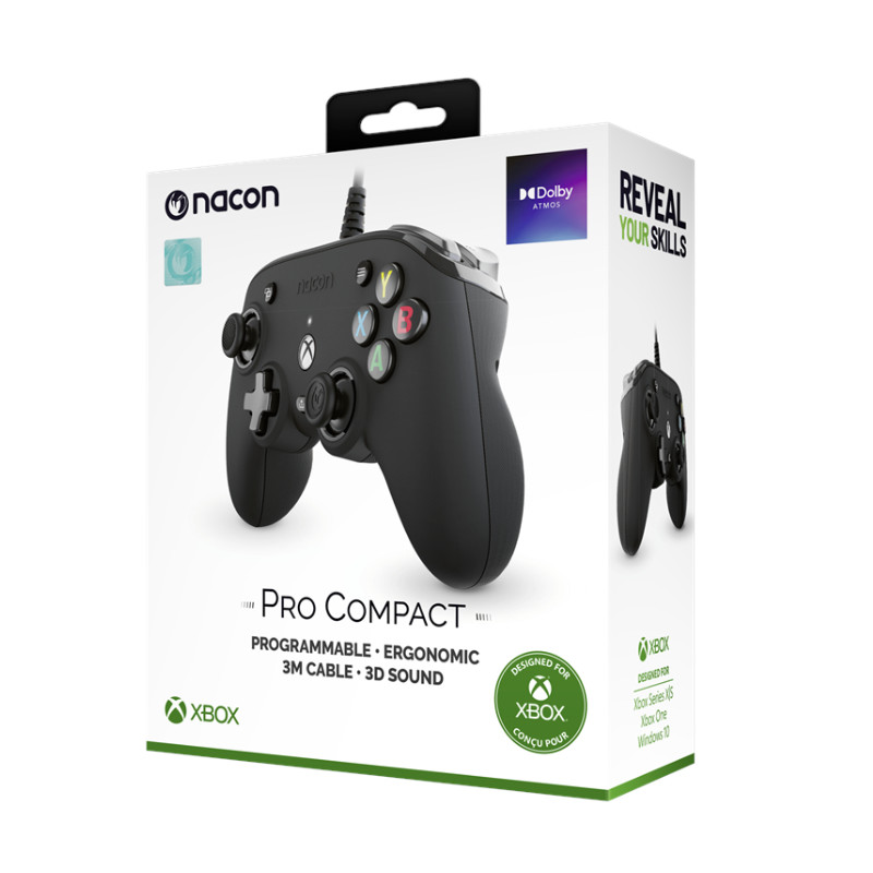 Manette Nacon Xbox Series X Pro Compact Noir