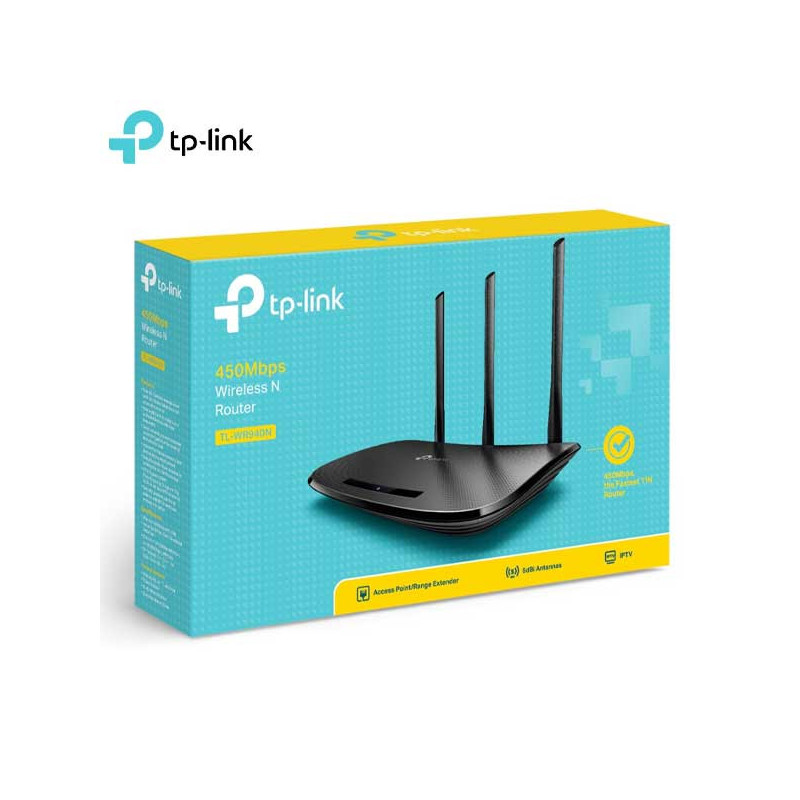 Routeur Sans fil TP-LINK Monobande (2,4 GHz) Fast Ethernet Noir