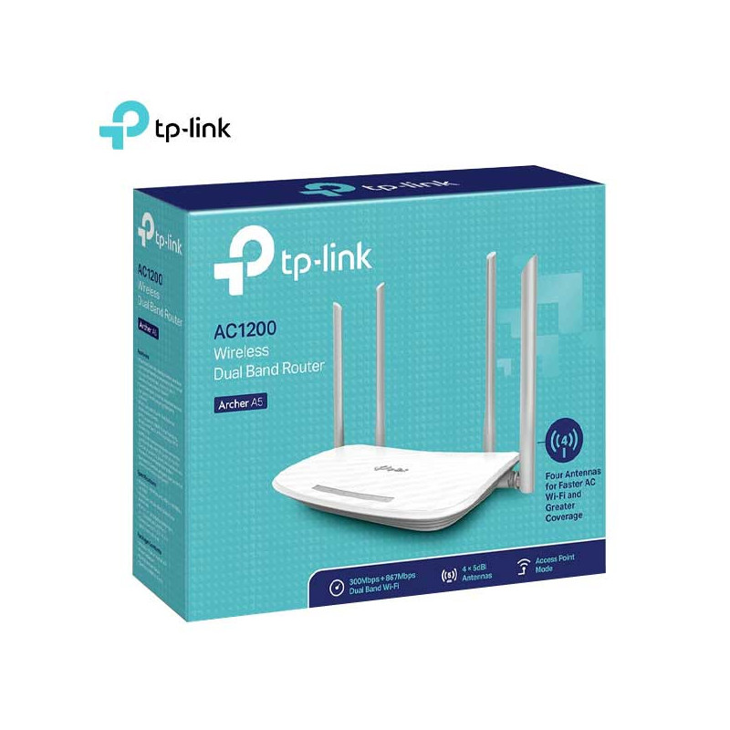 Routeur TP-Link WL-Router Archer A5 Blanc (AC1200)