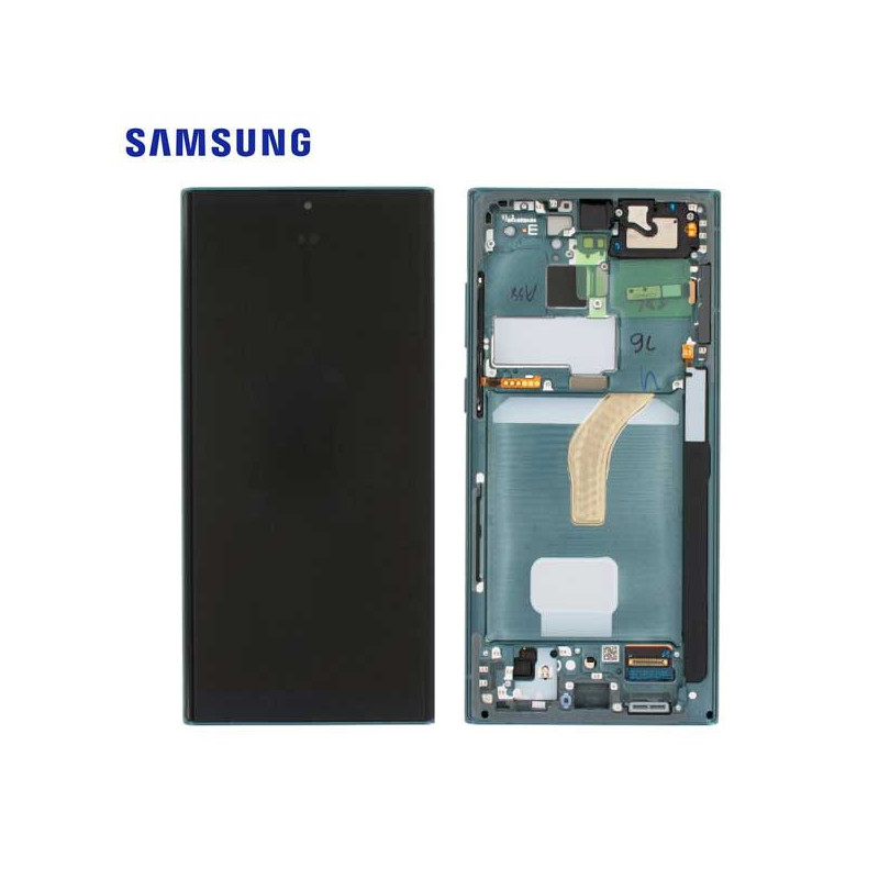 Écran Samsung Galaxy S22 Ultra Complet Vert (SM-S908) Service Pack