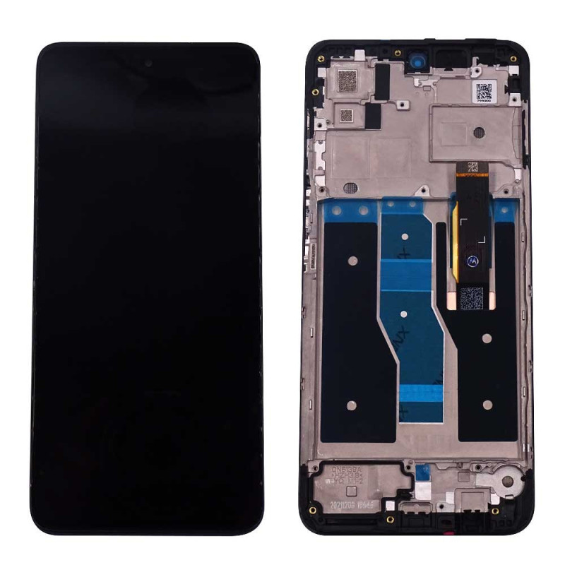 Ecran Motorola Moto G82 5G Noir Avec Châssis