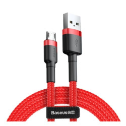 Câble Baseus Cafule Micro-USB 2.4A 1M Rouge (CAMKLF-B09)
