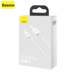 Cavo USB-Lightning Baseus Superior 2.4A 1M Bianco (CALYS-A02)