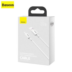 Câble USB vers Type-C Baseus Superior 66W 6A 1M Blanc (CATYS-02)