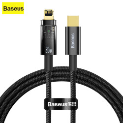 Cavo Baseus Explorer USB C - Lightning 20W 1M Nero