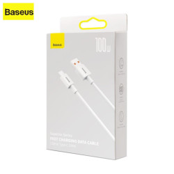 Câble Charge Rapide Baseus USB A - C 100W 480Mbps USB A - C 2M Blanc